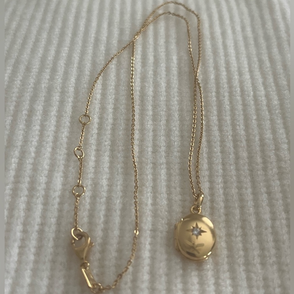 Madewell Demi-Fine Oval Locket Necklace - Picture 6 of 8